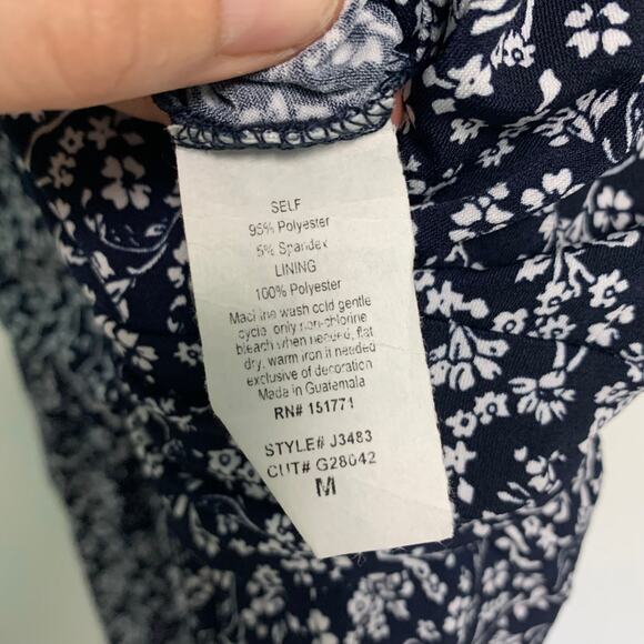 Kaileigh Women's Flora Knit Wrap Polyester Jumpsuit with Pockets Size Medium - Picture 5 of 7